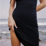 Cou Cou Intimates: The Midi Slip Dress - Black